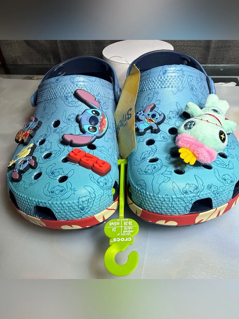 Crocs Disney Lilo & Stitch Classic Clog Multi Size Blue Sandals 213006-90H NEW